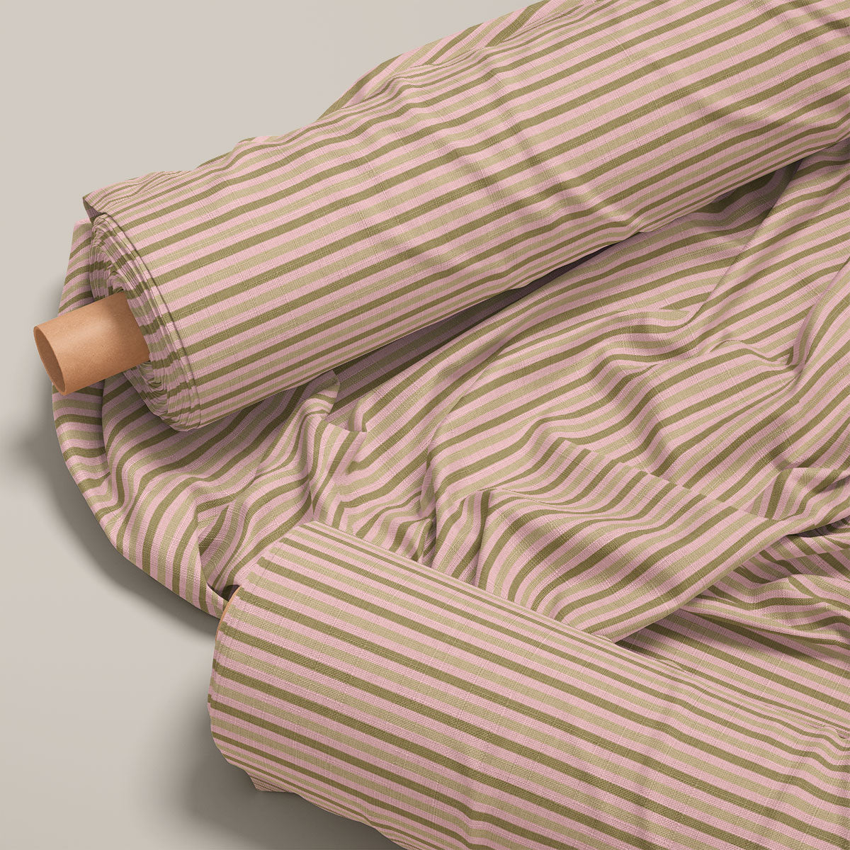 Oriental Pink Stripes Print
